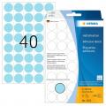 [2253] Herma Haftetiketten Ø 19 mm Blau, 1.280 Etiketten pro Packung